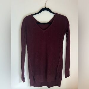 Lululemon burgundy sweater
